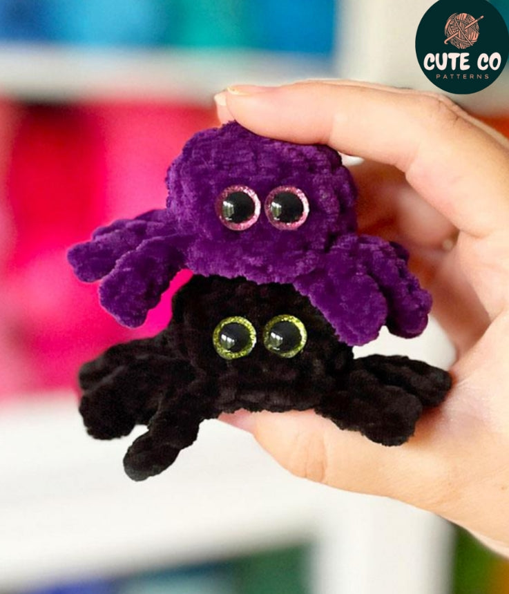 Chubby Spider Amigurumi Pattern - Plush Crochet PDF Download