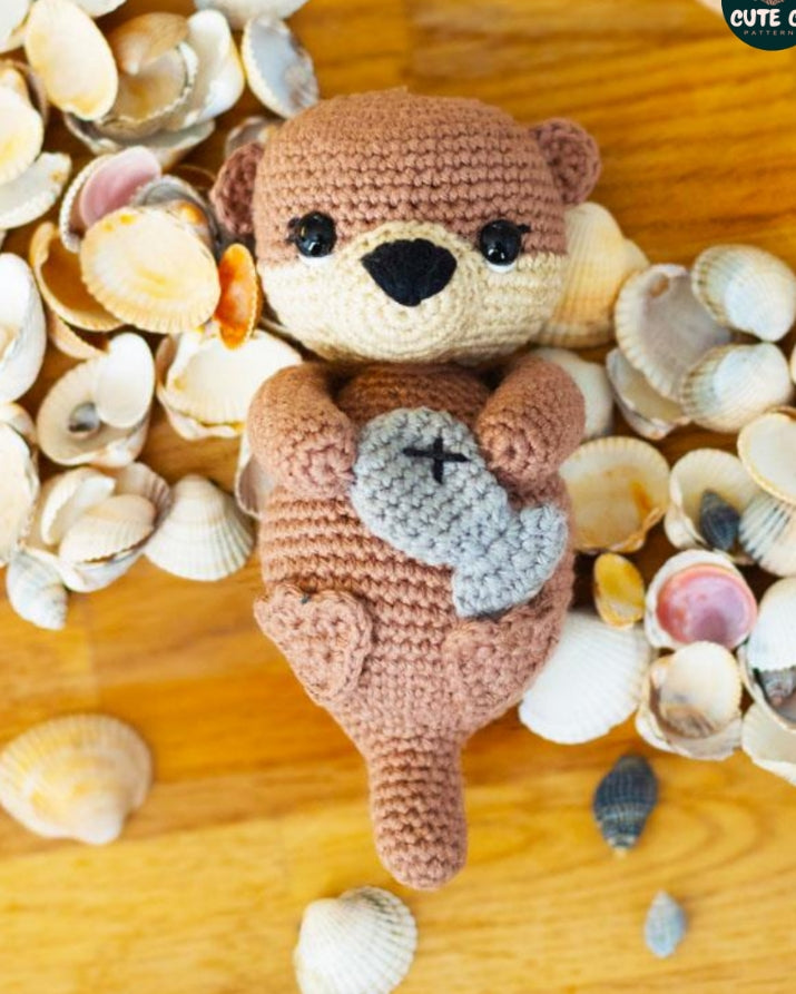 Sea Otter Amigurumi Pattern - Floating Animal Crochet PDF Download