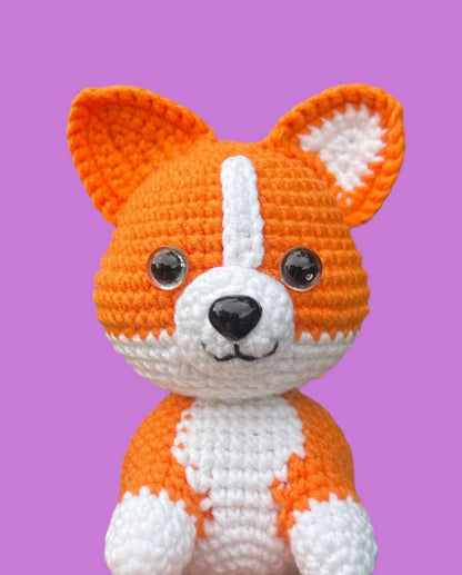 Corgi Dog Amigurumi Pattern - Cute Puppy Crochet PDF Download
