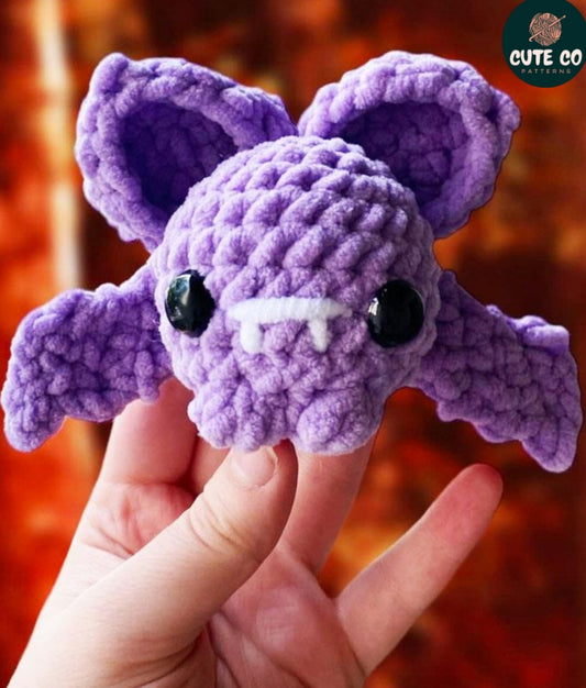Plush Bat Amigurumi Pattern - Spooky Cute Animal Crochet PDF Download